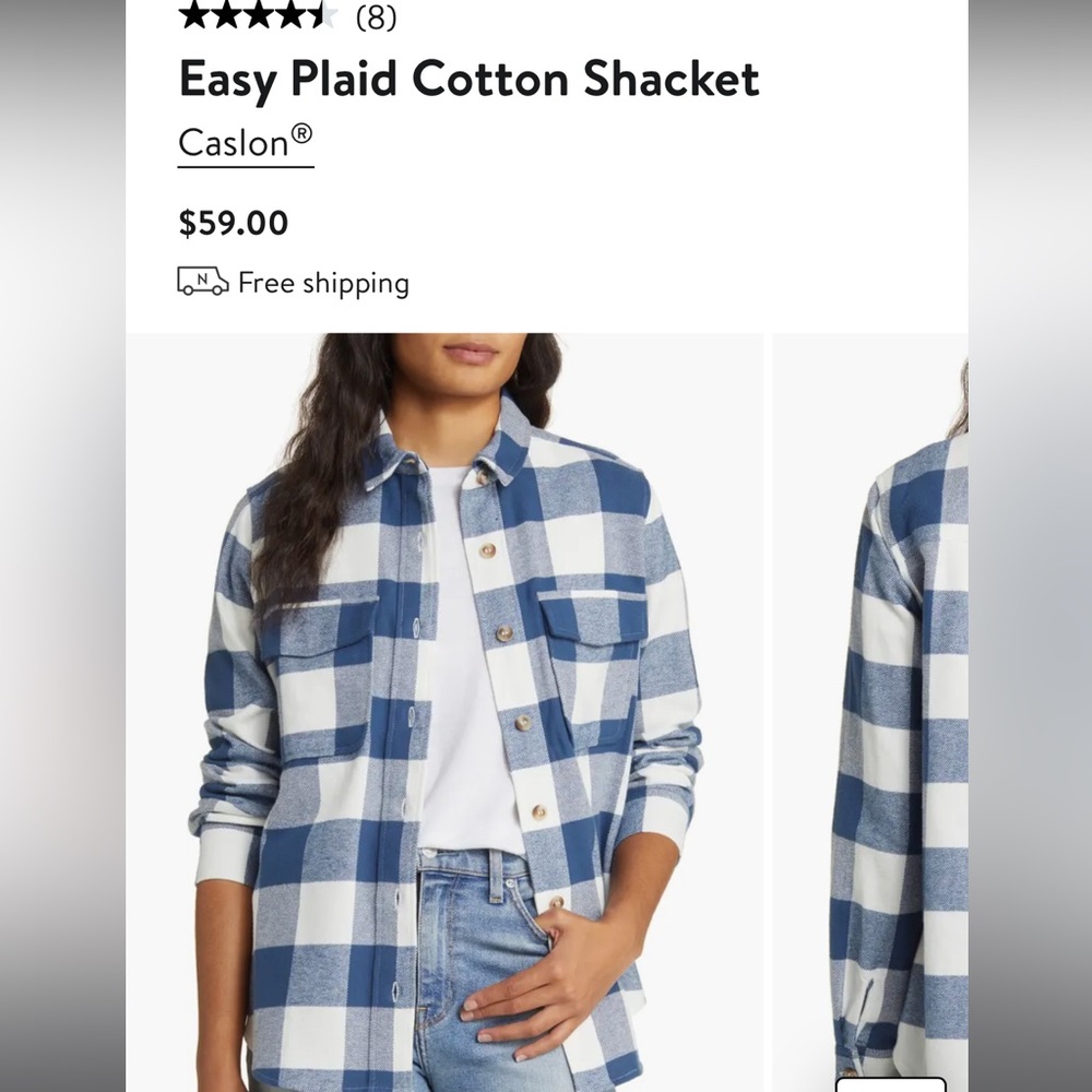 Plaid cotton button up